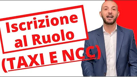Come fare l'iscrizione al ruolo Ncc?
