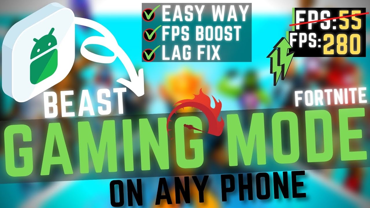 Best Booster Gaming Mode On Any Android Phone🔧 - For 2020 |Fortnite Test| 60FPS✅