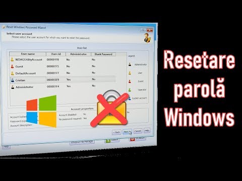 Video: Cum Se Resetează Parolele Windows