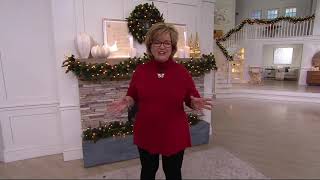 Bethlehem Lights Lit Eucalyptus & Pine Plug-in Garland/Wreath on QVC
