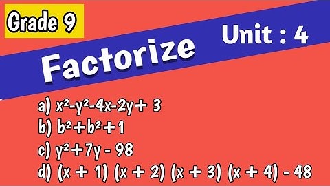 How to Factorize || Unit 4 || Important Questions #class9 #maths #sindhboard #basicmaths