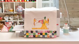 How To Sew A Sewing Machine Cover Raw Edge Applique Beginner Sewing