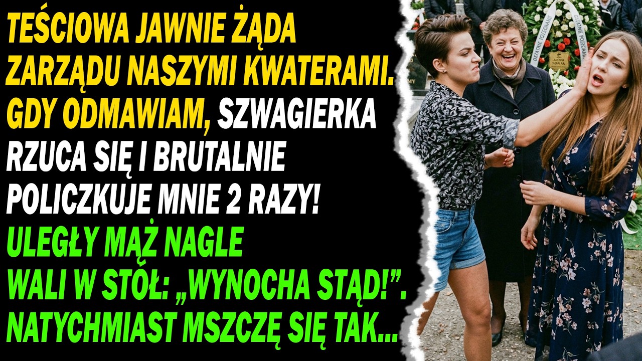 Tego dnia nie zapomnę do końca życia. Szwagierka uderzyła mnie dwa razy w twarz, a mąż, zamiast stanąć po mojej stronie, krzyknął, żebym się wynosiła. Stałam na własnym podwórku, słysząc szepty...