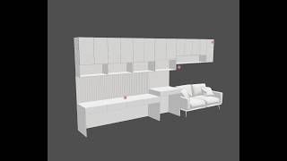 Interactive 3D Custom Modular Cabinetry Unit