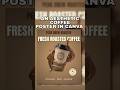 ☕ Canva Coffee Poster Design 🔥 From Scratch | Wait for the final result 😮‍🔥☕ #shorts