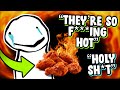Dream swears like CRAZY while eating HOT WINGS!