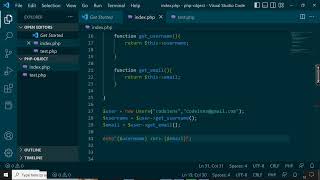 PHP OOP - Learn how to write basic php codes using class part 2