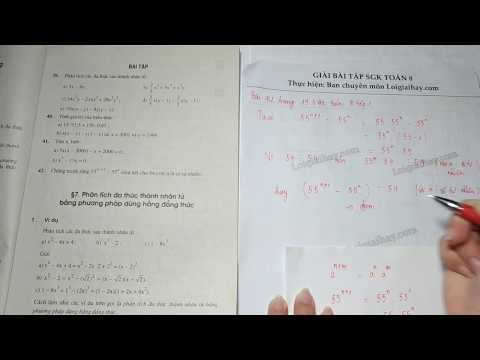 Video Giải bài 42 trang 19 SGK toán 8 tập 1 - youtube