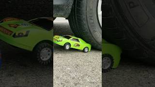 EXPERIMENT 🤩 Crunchy Car Toy SATISFYING Crushing with Car Tyre #crusher #experiment #satisfying #toy