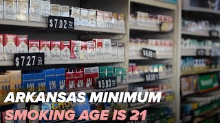 Arkansas law goes into effect today raising minimum age of smoking to 21