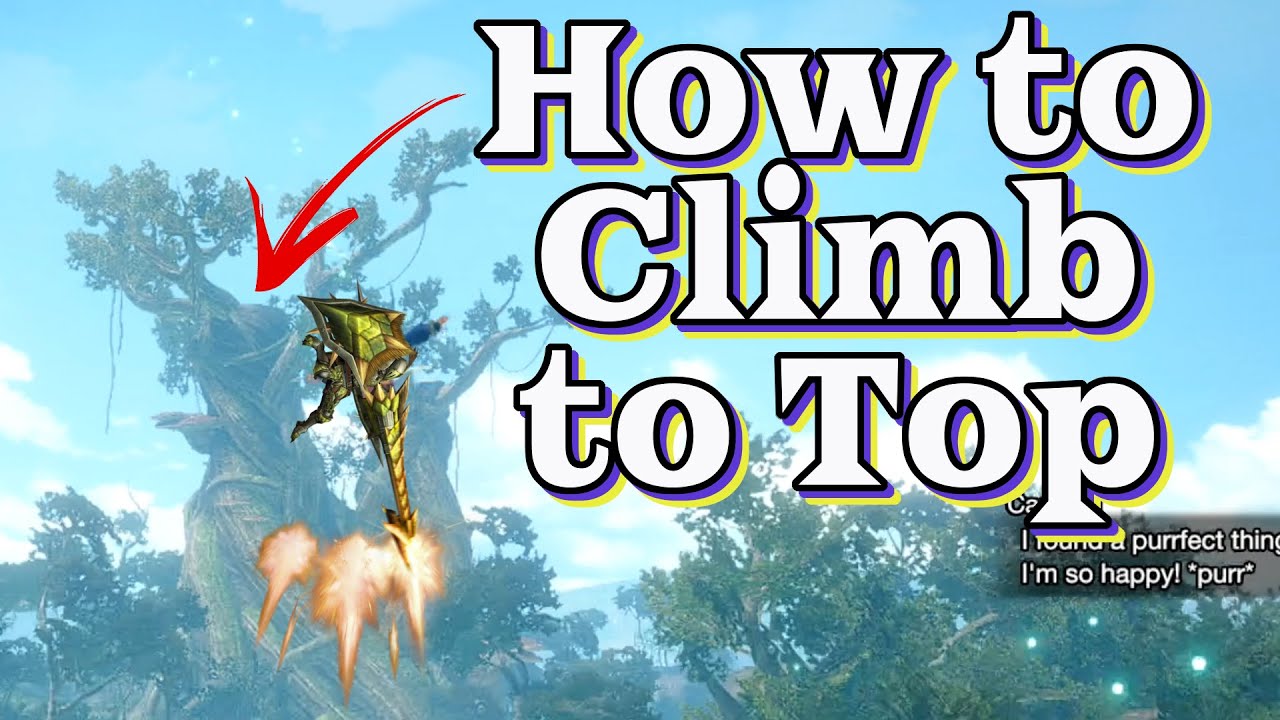 3 Ways to climb giant tree jungle Monster Hunter Rise Sunbreak
