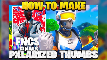 How to make thumbnails like PXLARIZED | Fortnite thumbnail tutorial