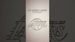 LA Lakers coloring logo ✍️🎨 #lakers #kobebryant #lebronjames #losangeles #coloring #nba