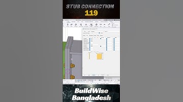 Tekla Stub Connection(119) I Steel Detailing I Tekla Detailing I #shorts #tyshorts #tekla