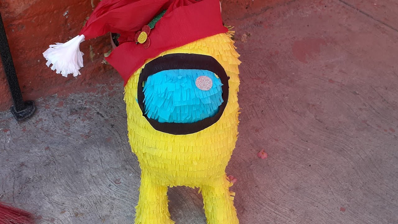 Como hacer una piñata de Among us 3 parte ( Decoración)