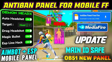 Panel For Mobile FF | Free Fire Hack New 🔥 FF Panel | Free Fire Panel OB51 😈 FF Max Injector 2025