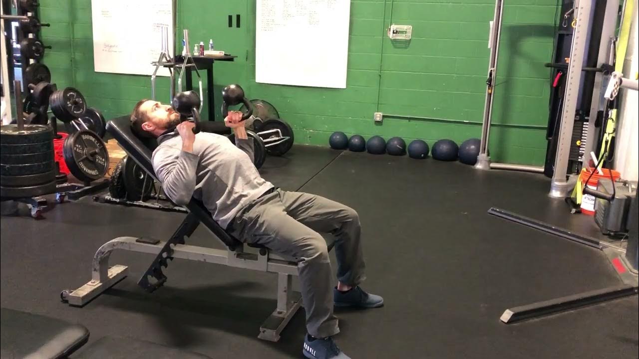 Incline Bench Double KB Bottoms Up Press YouTube