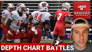 Wisconsin Badgers football depth chart battles! Does Chris Brooks Jr. and Cade Yacamelli play