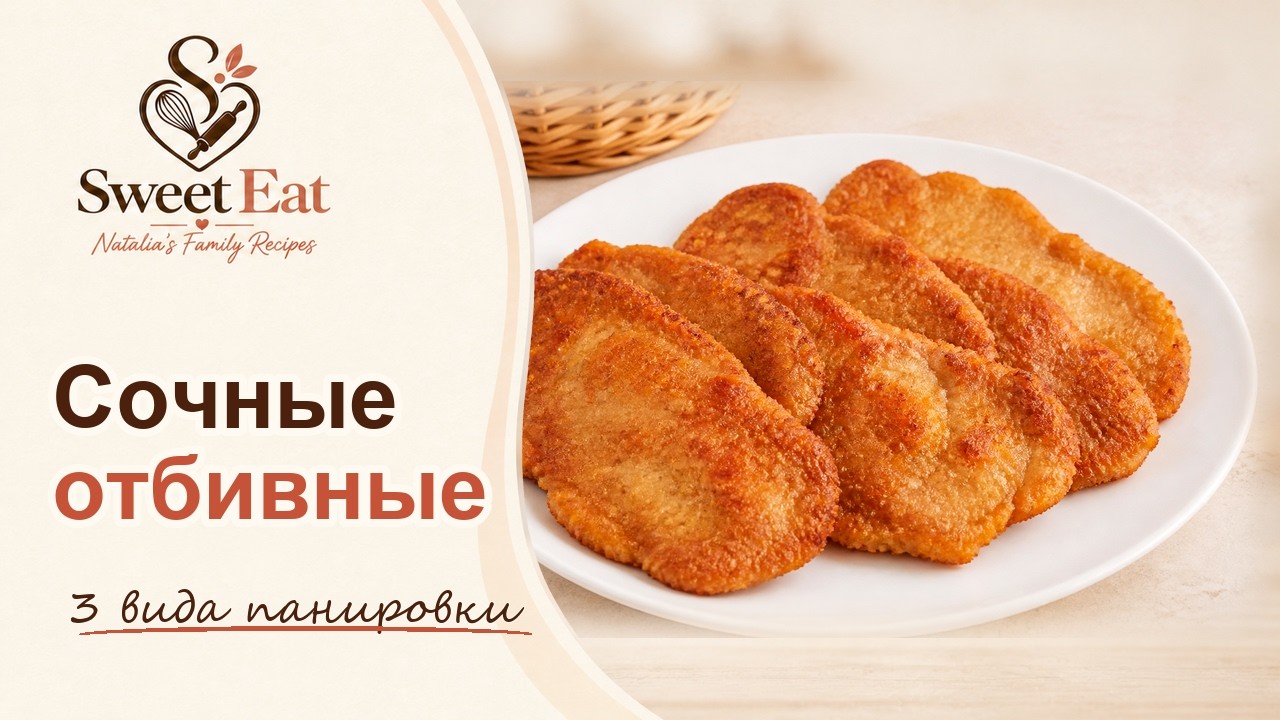 Как вкусно пожарить отбивные! 3 простых способа панировки.