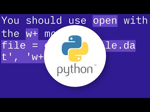 open() in Python does not create a file if it doesn't exist