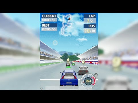GL GT Racing Motor Academy Gameplay (J2ME HD Java): Instant Race - German Raceway (Citroen C4 VTS)