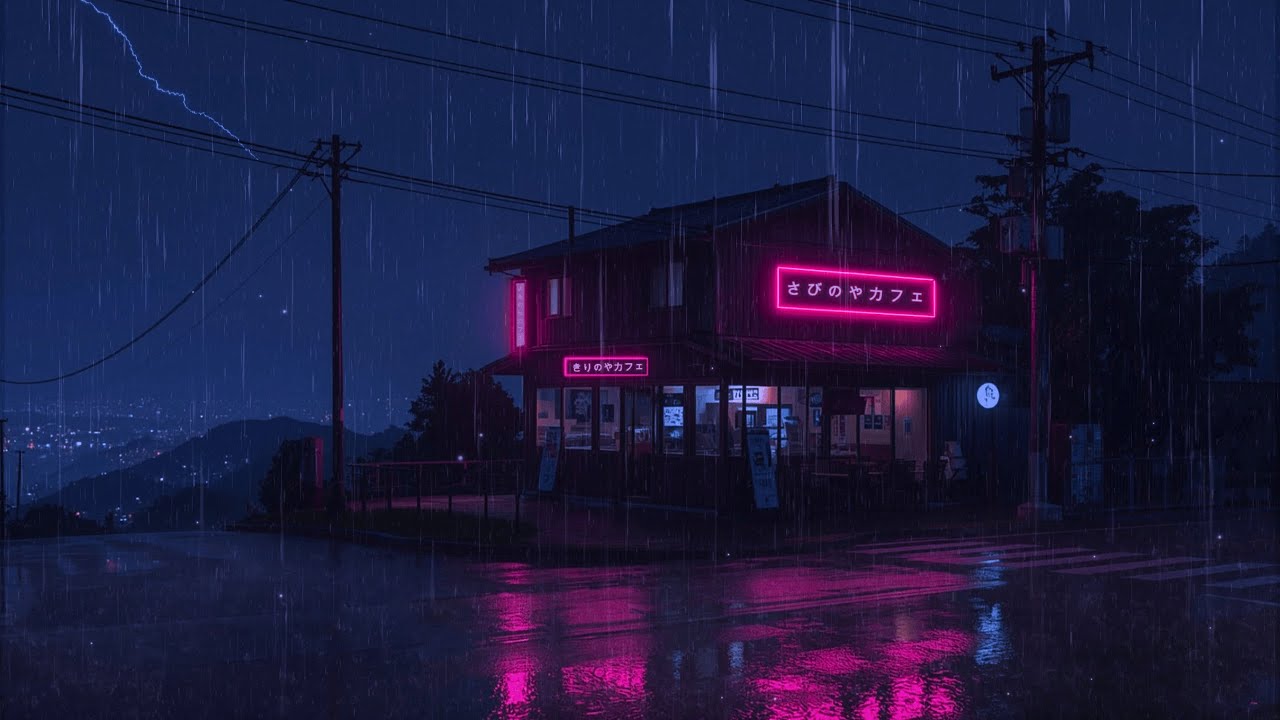 Midnight Serenity in a Japanese Village 🌙 | Soft Lofi Music for Studying, Focus, and Calmness