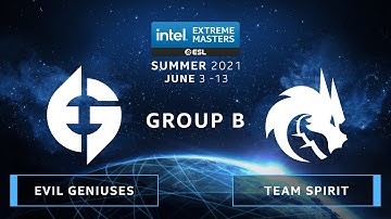 CS:GO - Evil Geniuses vs. Team Spirit [Overpass] Map 1 - IEM Summer 2021 - Group B