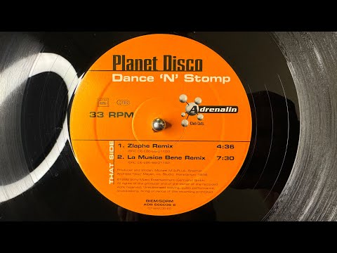Planet Disco — Planet Disco – Dance 'N' Stomp (Zlaphe Remix) - Adrenalin – ADR 666036 6 (1998)