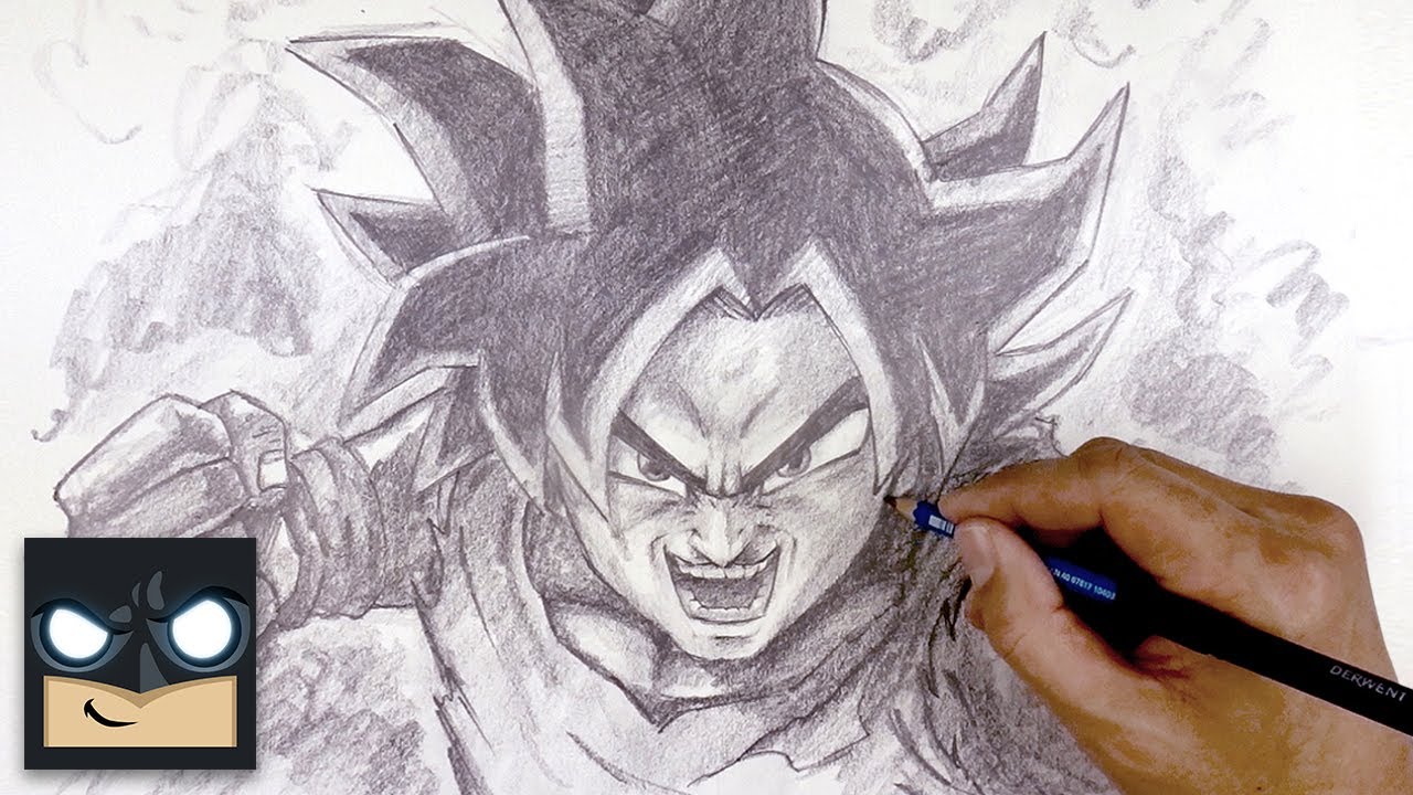 How To Draw Goku | Dragon Ball Z Sketch Tutorial - YouTube