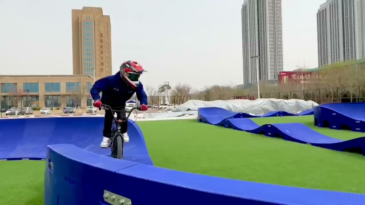 modular pump tracks are crafted with durable rotomolding technology