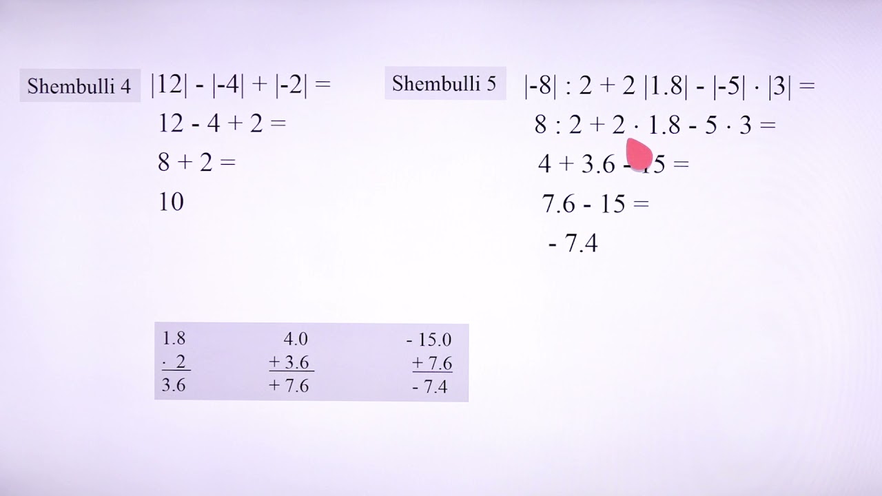 7 02 005 - Java 2 - Matematikë - Vlera absolute e numrave me shenjë