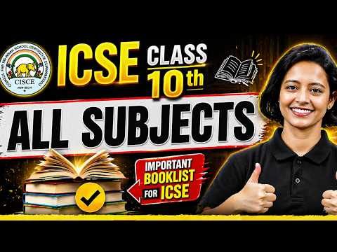 ICSE Class 10 Booklist REVEALED 📚Complete Subject-wise Guide You Can’t Miss.🚀