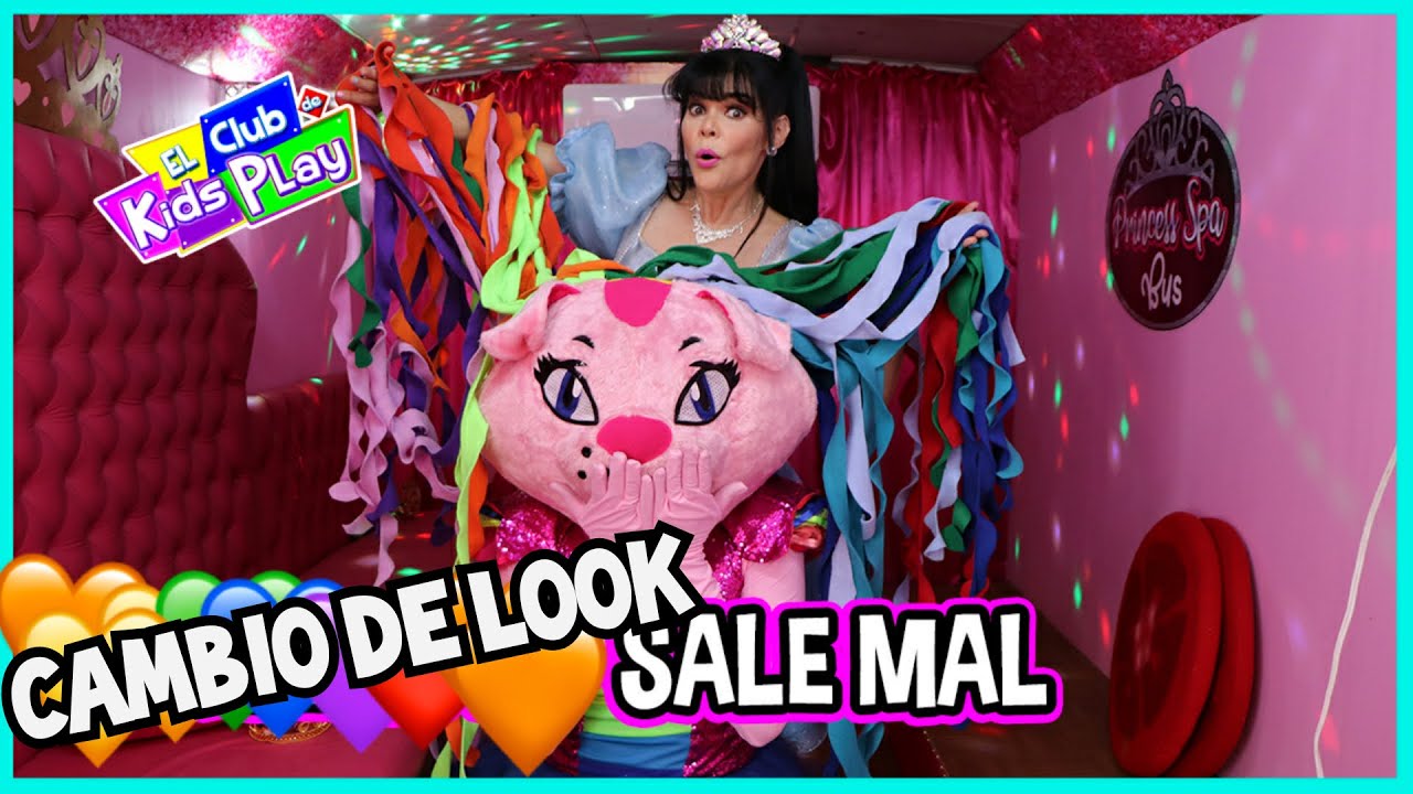 le pintan el cabello de colores a kimy / El club de kids play / Princesita Anacelia