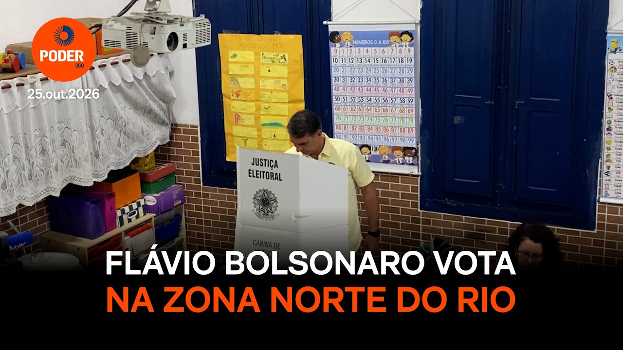 “Esperança virou medo”, diz Flávio Bolsonaro após votar no Rio
