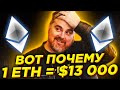 ЭФИР ГОТОВИТ СУМАСШЕДШЕЕ РАЛЛИ! 3 причины купить ETH сегодня. Рост до $13 000