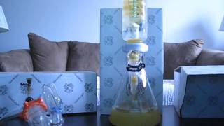 Illadelph Huracoil Hura Coil Gold Fumed Coil Heavy Hitter Signature Series Bong Rip Milk