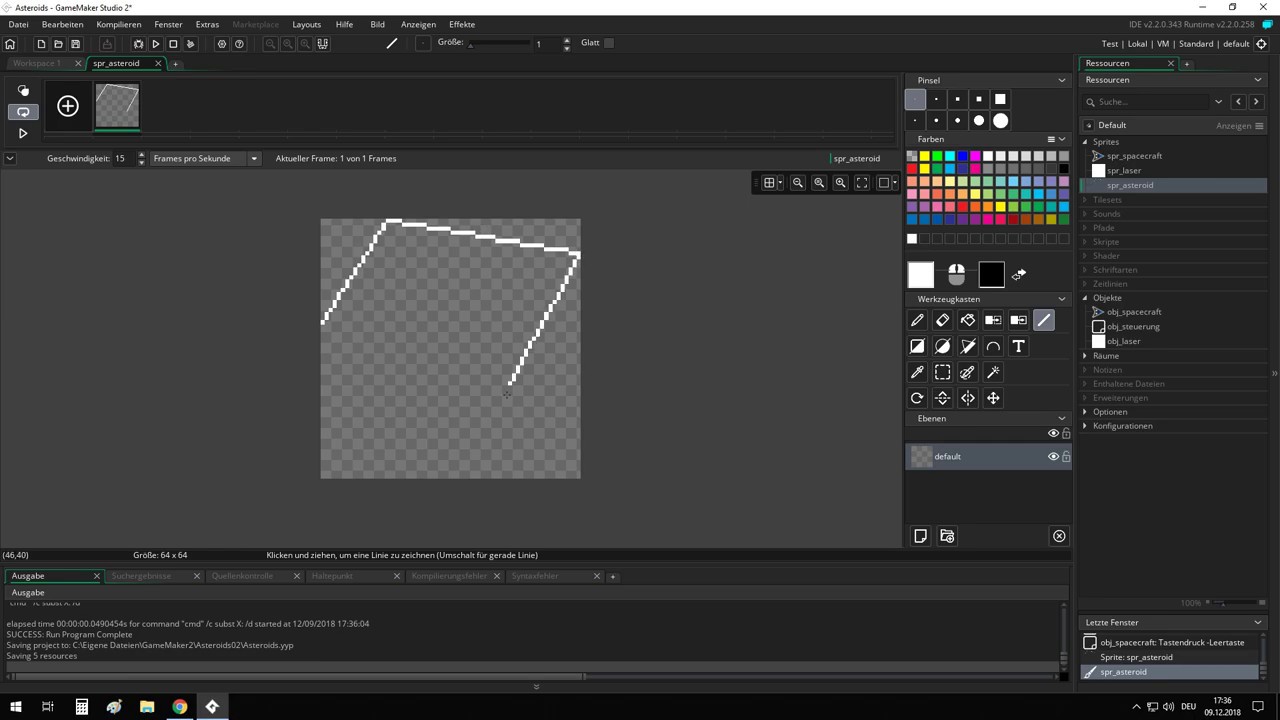 Game Maker 10 - Asteroid - YouTube