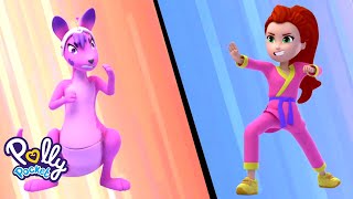 Kangaroo Karate Match! + MORE Polly Pocket Adventures! | Full Episode Compilation for Kids