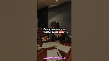 Every second you waste being lazy 😧 #shorts #study #studymotivation #motivation #school