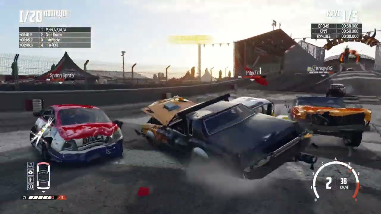 Wreckfest - Complete Edition. Покатушки в 2022 году продолжение. 2к качество. Сентябрь часть 2 из 3.