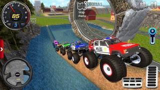 Impossible Car Mega Stunts Ramp Simulator #1 - US Police Monster Truck Driving 3D - Android gameplay screenshot 5