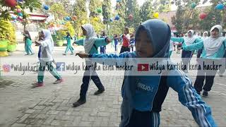 Senam Anti Narkoba oleh Ratusan Siswa Sekolah Dasar