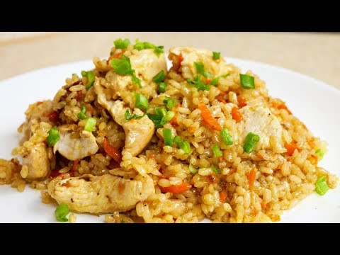 А-ля ПЛОВ, когда гости на пороге. Куриная грудка с рисом, цыганка готовит. Gipsy cuisine.