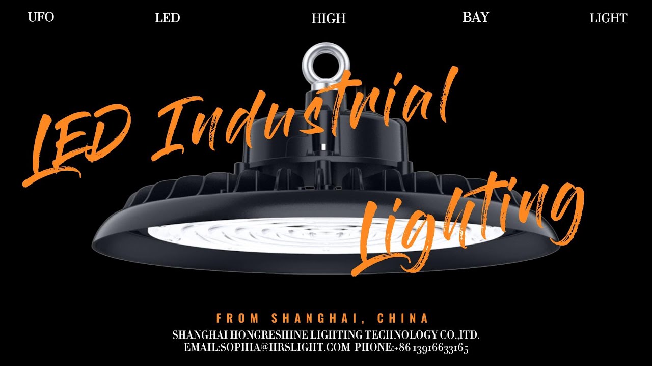 Robust reliable Industrial UFO highbay LED Lights from Shanghai HongReshine lights.