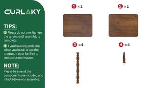 🛠️Curlaky 2-Tier End Table Assembly Video🛠️
