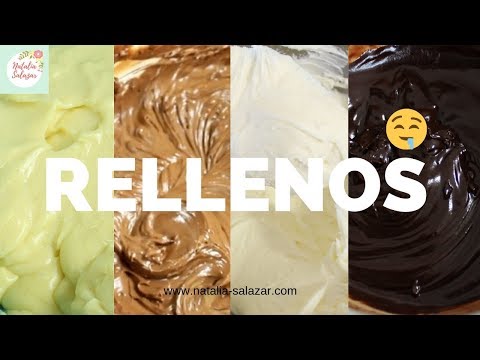 😍4 Recetas de RELLENOS para TORTAS| Natalia Salazar