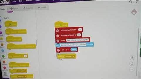 Membuat Chatbot Menggunakan PictoBlox