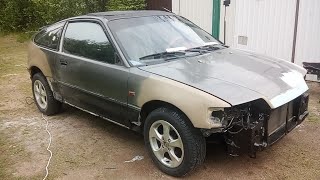 ТЮНИНГ АВТО ДО НЕУЗНАВАЕМОСТИ КУЗОВНОЙ РЕМОНТ?HONDA CRX CAR TUNING BEYOND RECOGNITION BODY REPAIR видео