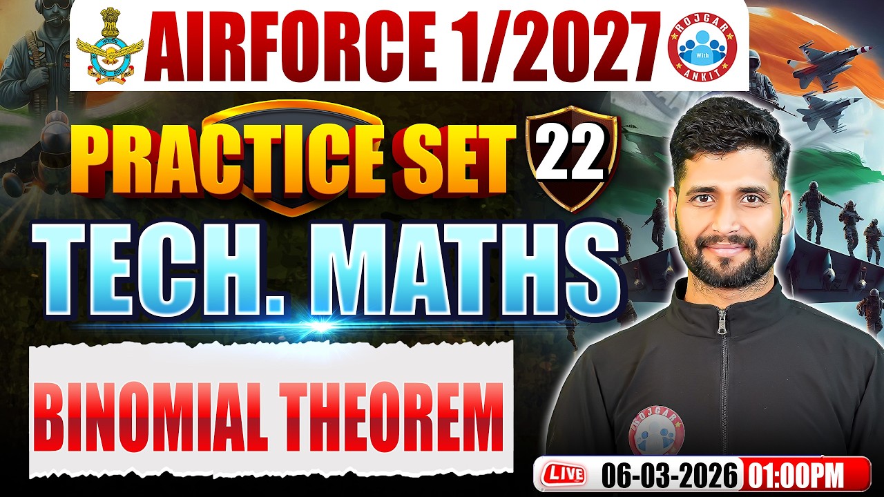 Airforce Maths X Group Classes | Airforce Maths Practice Set | Binomial Theorem For Airforce 2026