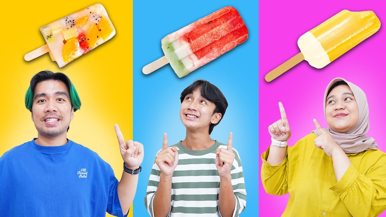 TANTANGAN BIKIN ES KRIM DARI BUAH - Keluarga Ziyan